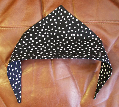 Cat or Dog Scarf Black Polka Dot