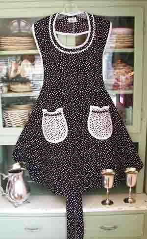 Aunt Rose with black polka dots