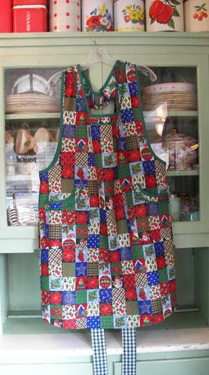 Violet Christmas Memory Apron